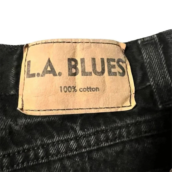 Vintage 90s L.A. Blues Women's Plus Size 18 Black Relaxed Denim Jeans - Picture 10 of 12